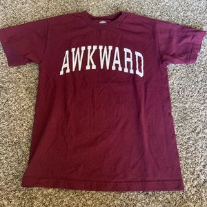 “AWKWARD” cotton tee shirt!!